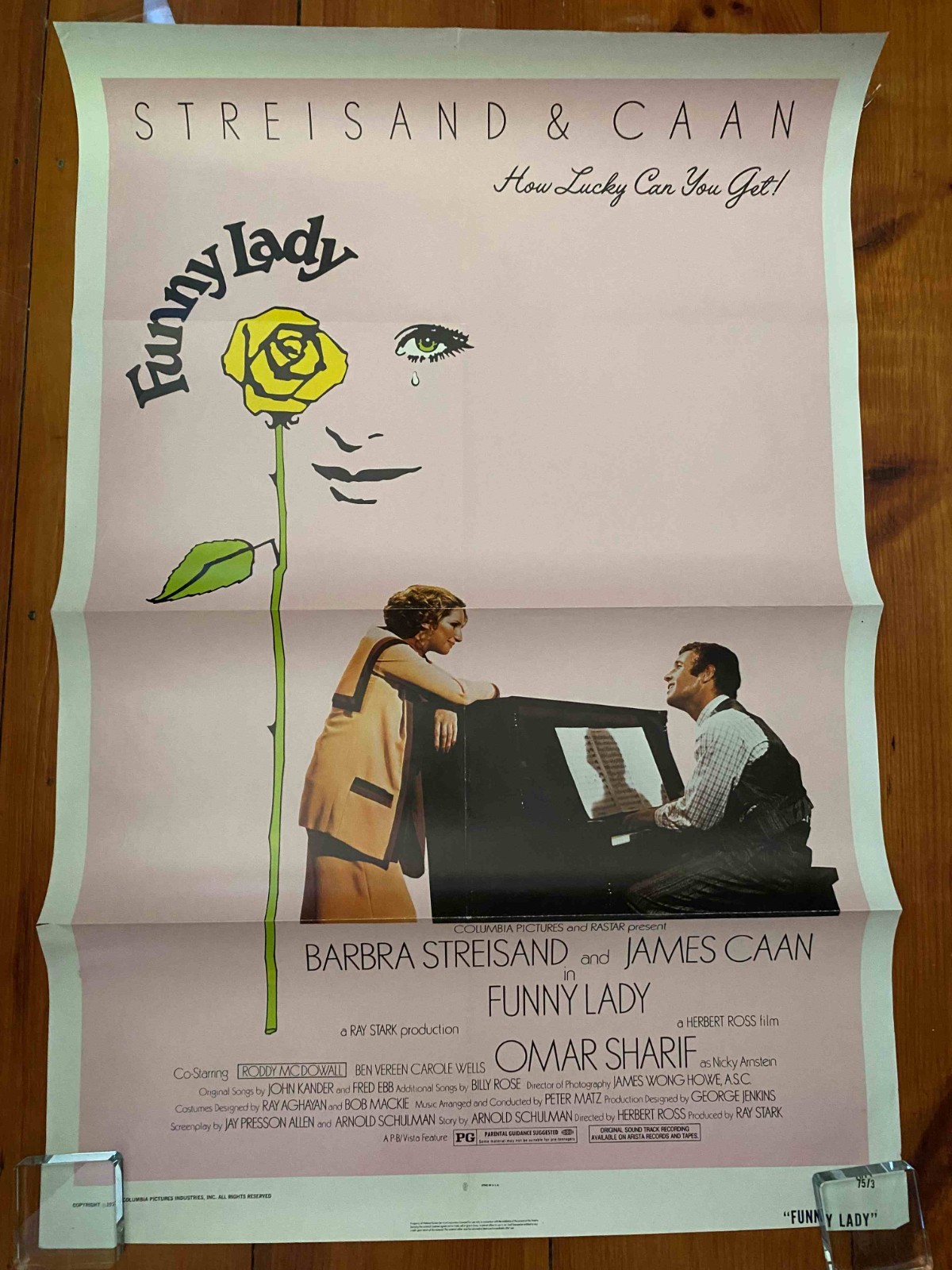 Funny Lady One Sheet 1975 Barbra Streisand, James Caan!