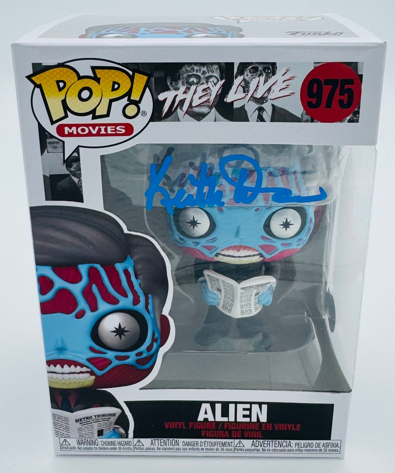 Keith David Signed Alien Funko Pop Vinyl 975 They Live Frank Autograph Bas K711