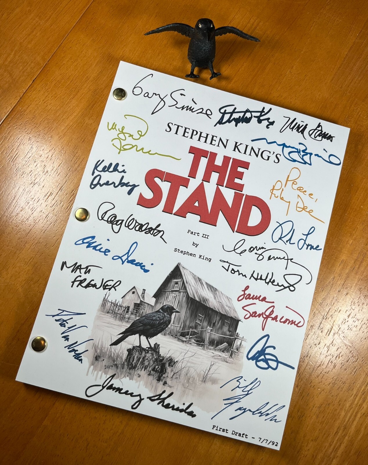 The Stand Miniseries Parts 1-4 Script Signed- Autograph Reprints- Stephen King