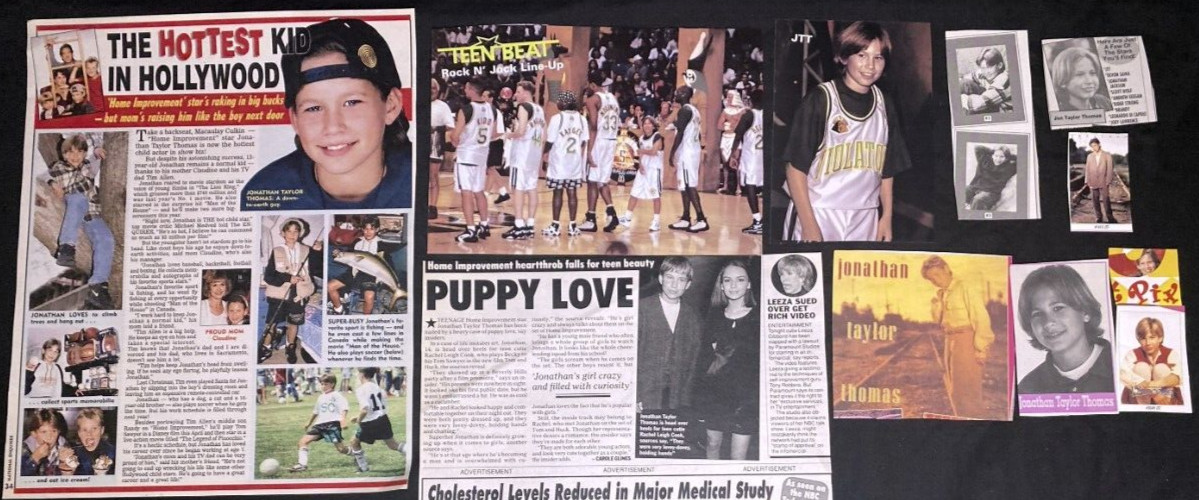 Jonathan Taylor Thomas LOT OF MAGAZINE CLIPPINGS