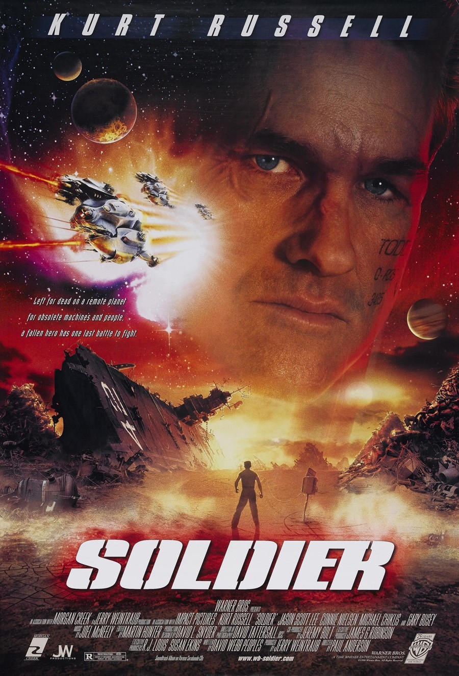 SOLDIER ORIGINAL ROLLED 27X40 DOUBLE SIDED MOVIE POSTER KURT RUSSELL GARY BUSEY