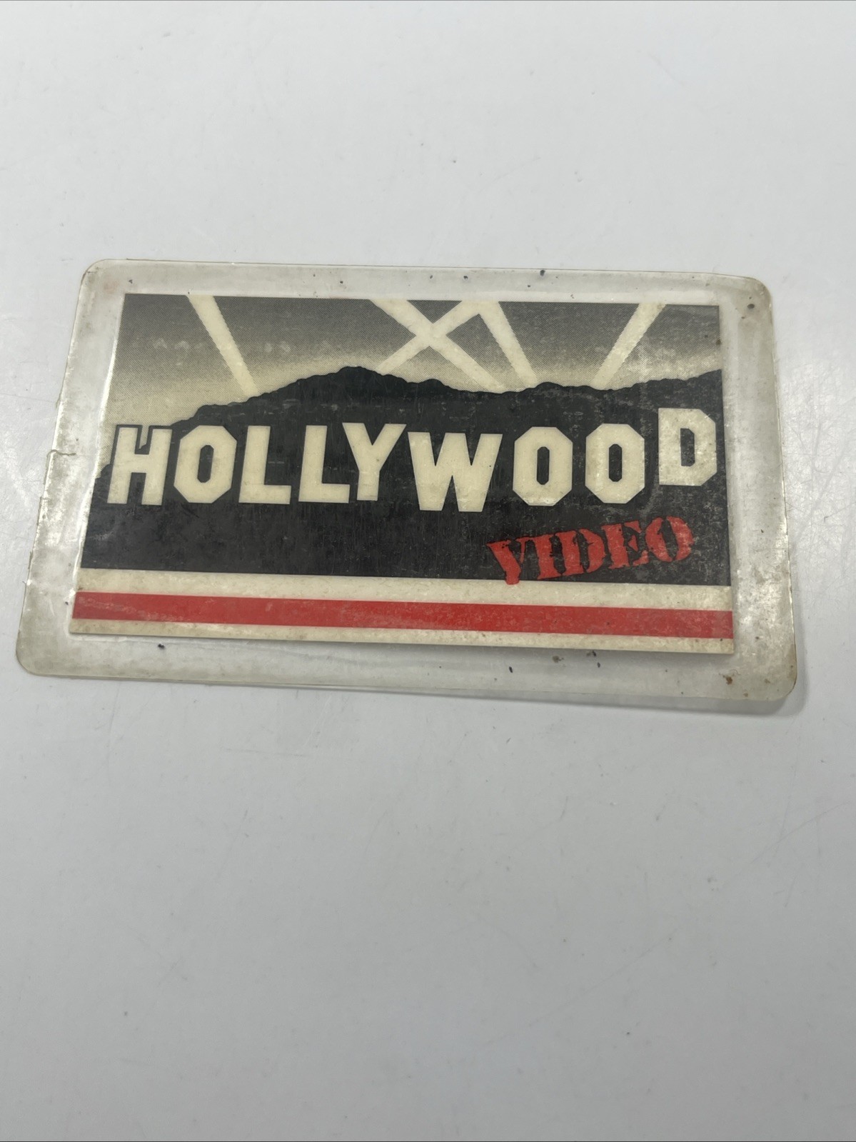 Vintage Hollywood Video Membership Card Rental Of VHS Movie Tapes Pre- Owned