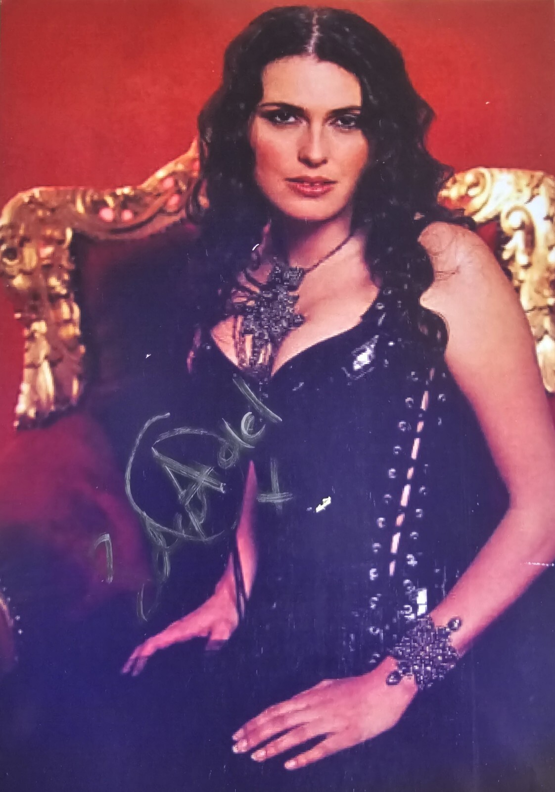 Sharon Den Adel Autographed Hand Signed 3 3/4″ x 5 1/2″ Photo Within Temptation