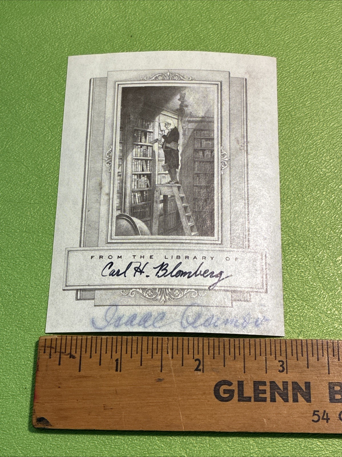 Isaac Asimov Foundation I Robot Author Bookplate Signed Autograph JSA COA 7B7