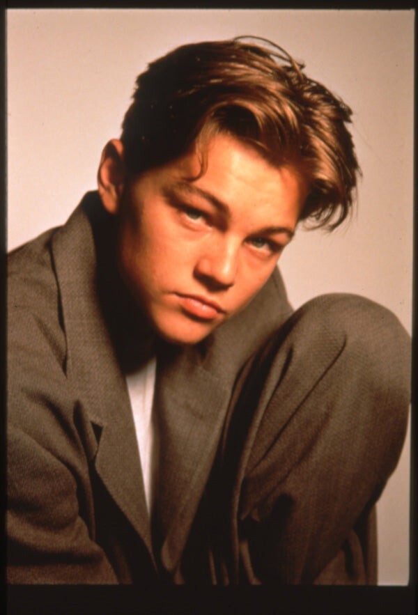 Leonardo DiCaprio Teen Idol Portrait Vintage Photo Agency 35mm Transparency