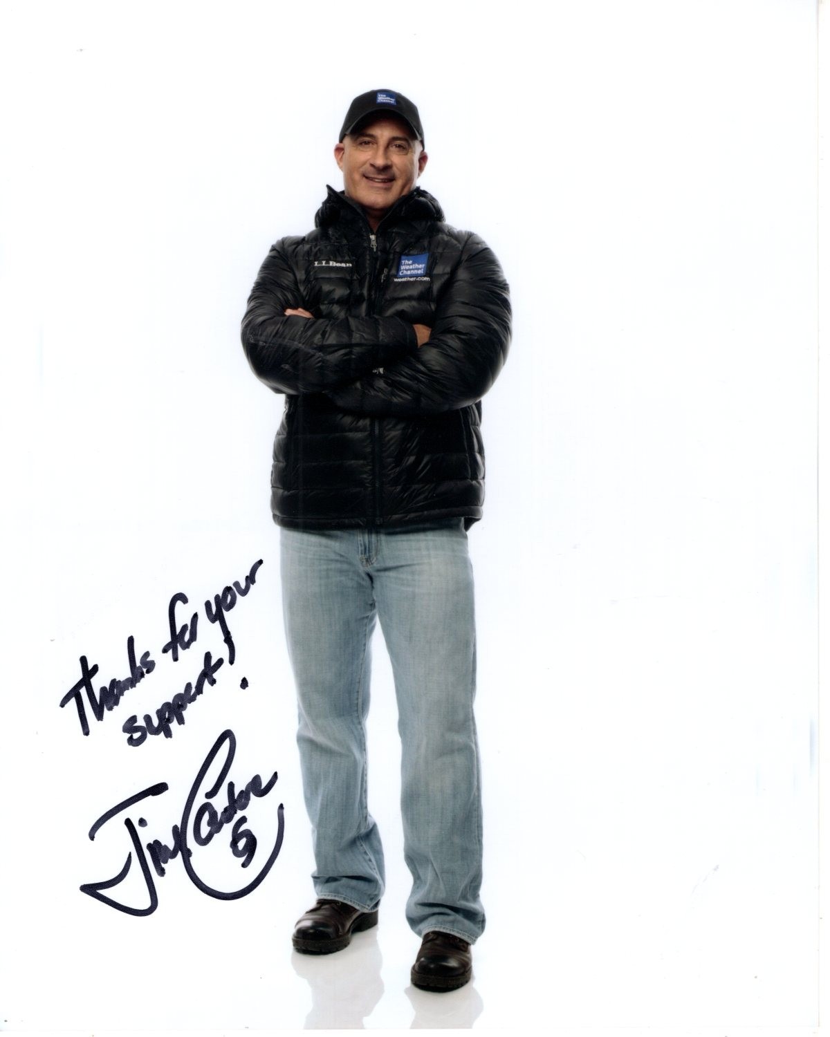 JIM CANTORE Signed 8×10 THE WEATHER CHANNEL Photo w/ Hologram COA