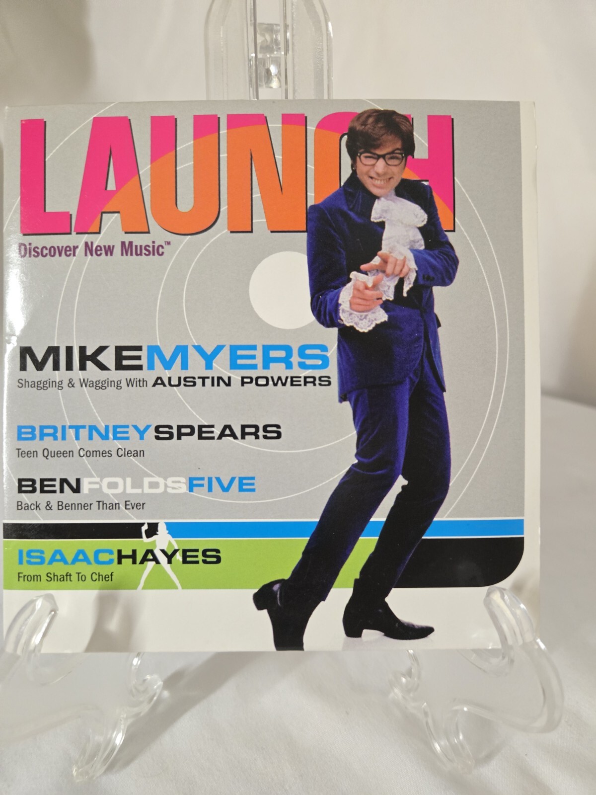 Vintage LAUNCH CD-ROM. 1990’S. Mike Myers Cover. #29 Music/Movies/Interactive