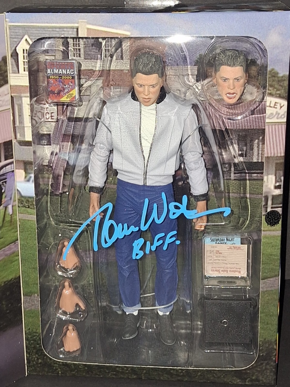Tom Wilson Signed Autographed Neca Biff Tanner Beckett COA