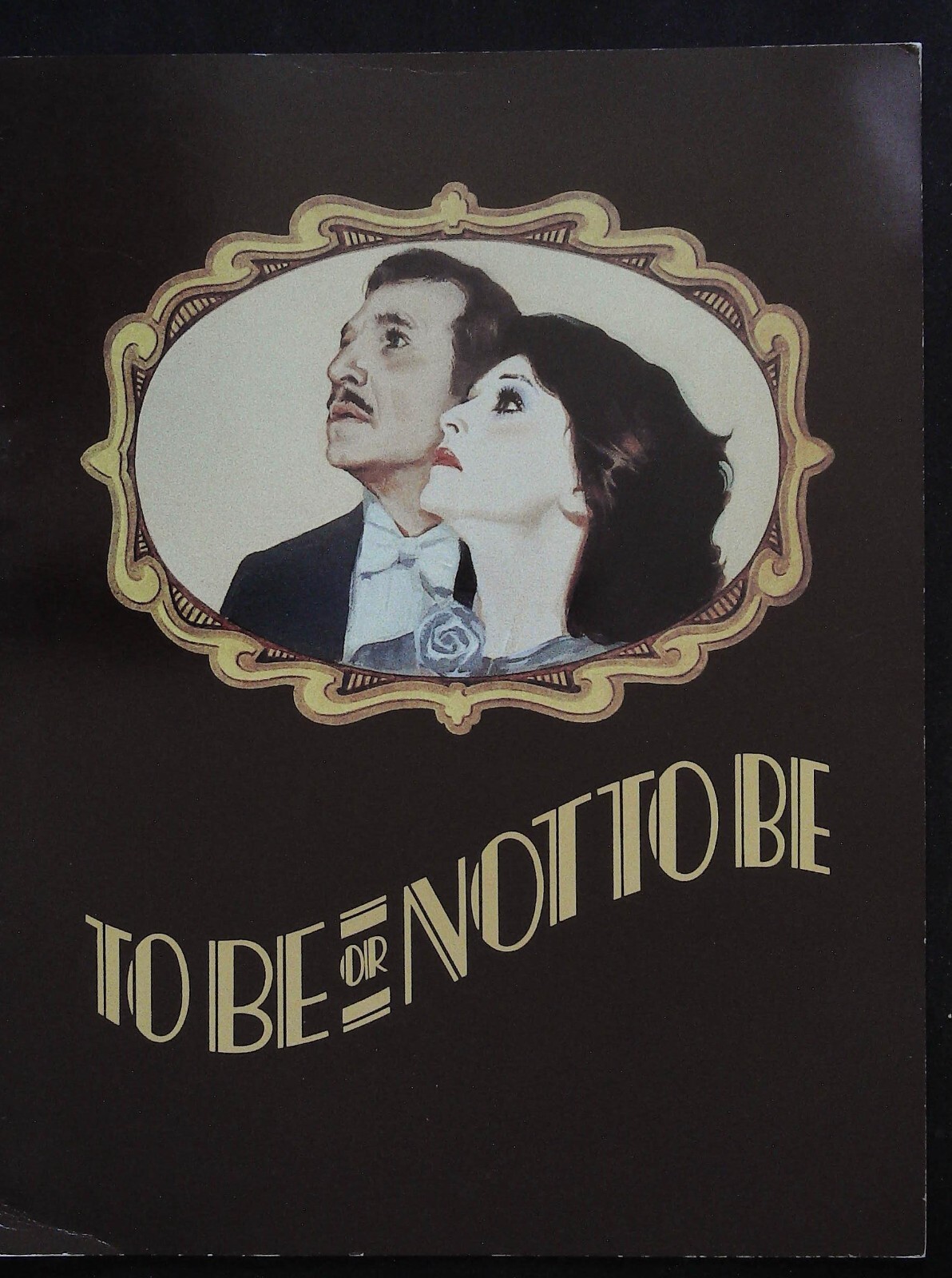To Be or Not to Be Screening Program 1983 Mel Brooks, Anne Bancroft, rare!