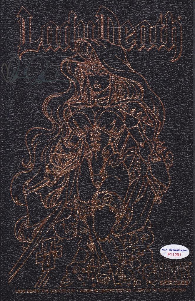 BRIAN PULIDO Signed Creator of 7X10 “Chaos! Lady Death” Comic ALA F11291