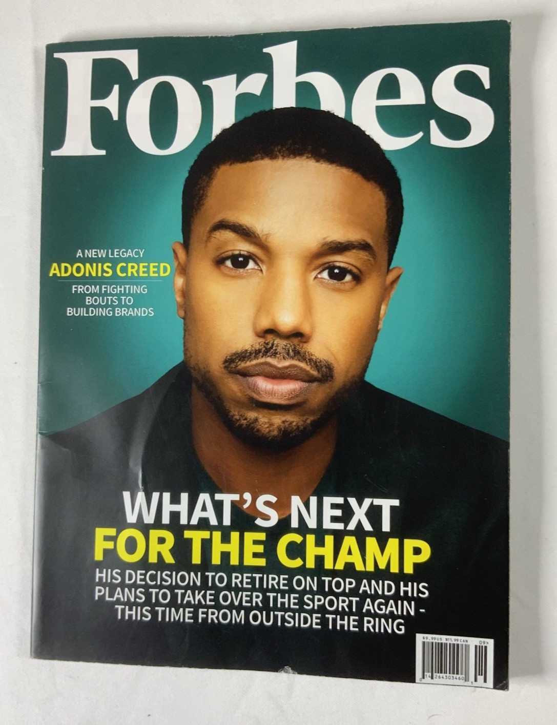 Creed III 3 Forbes Magazine Screen Used Movie Prop Micheal B Jordan Fake Cover