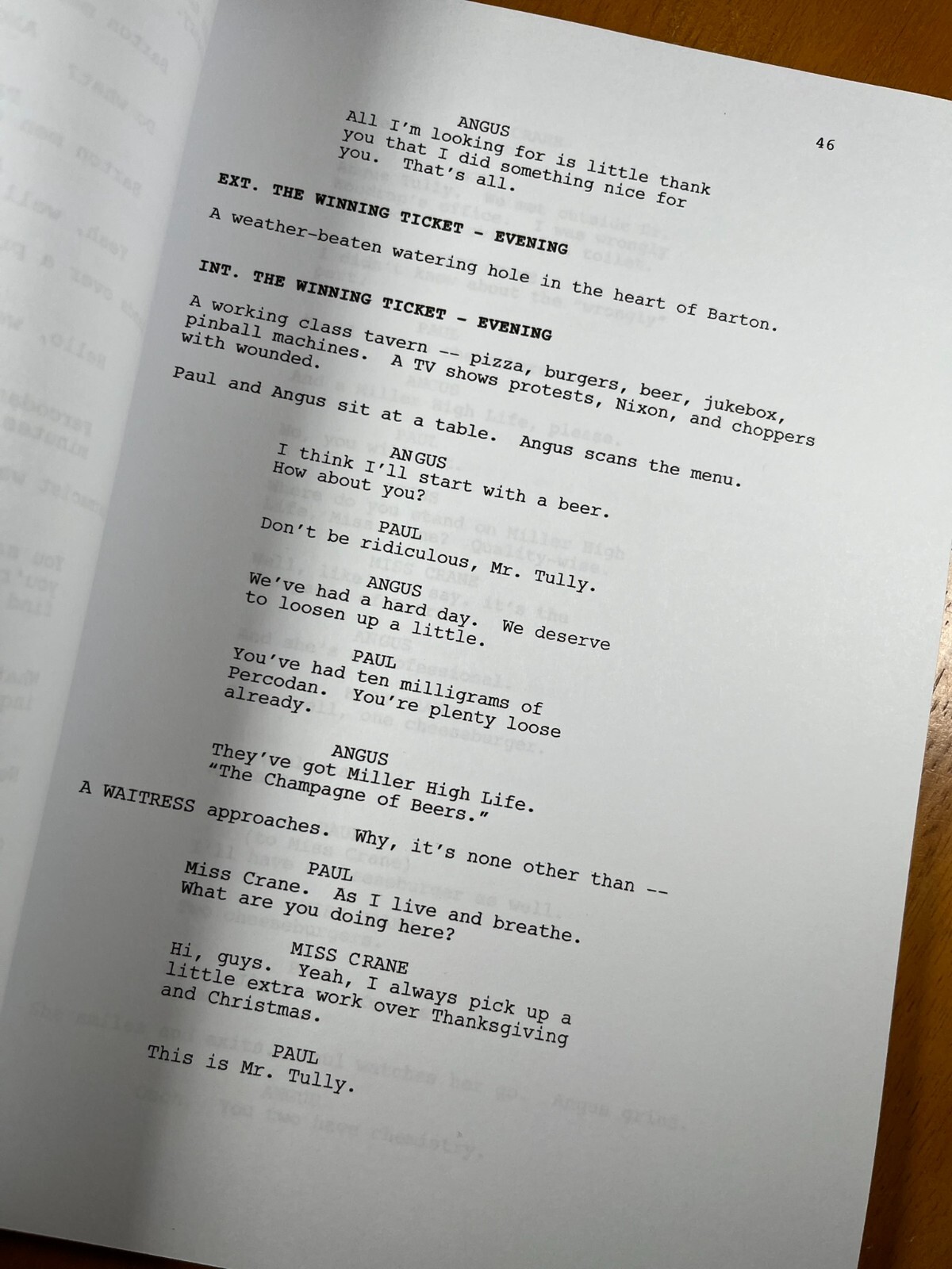 The Holdovers Script Signed- Autograph Reprints- 107 Pages- Paul Giamatti