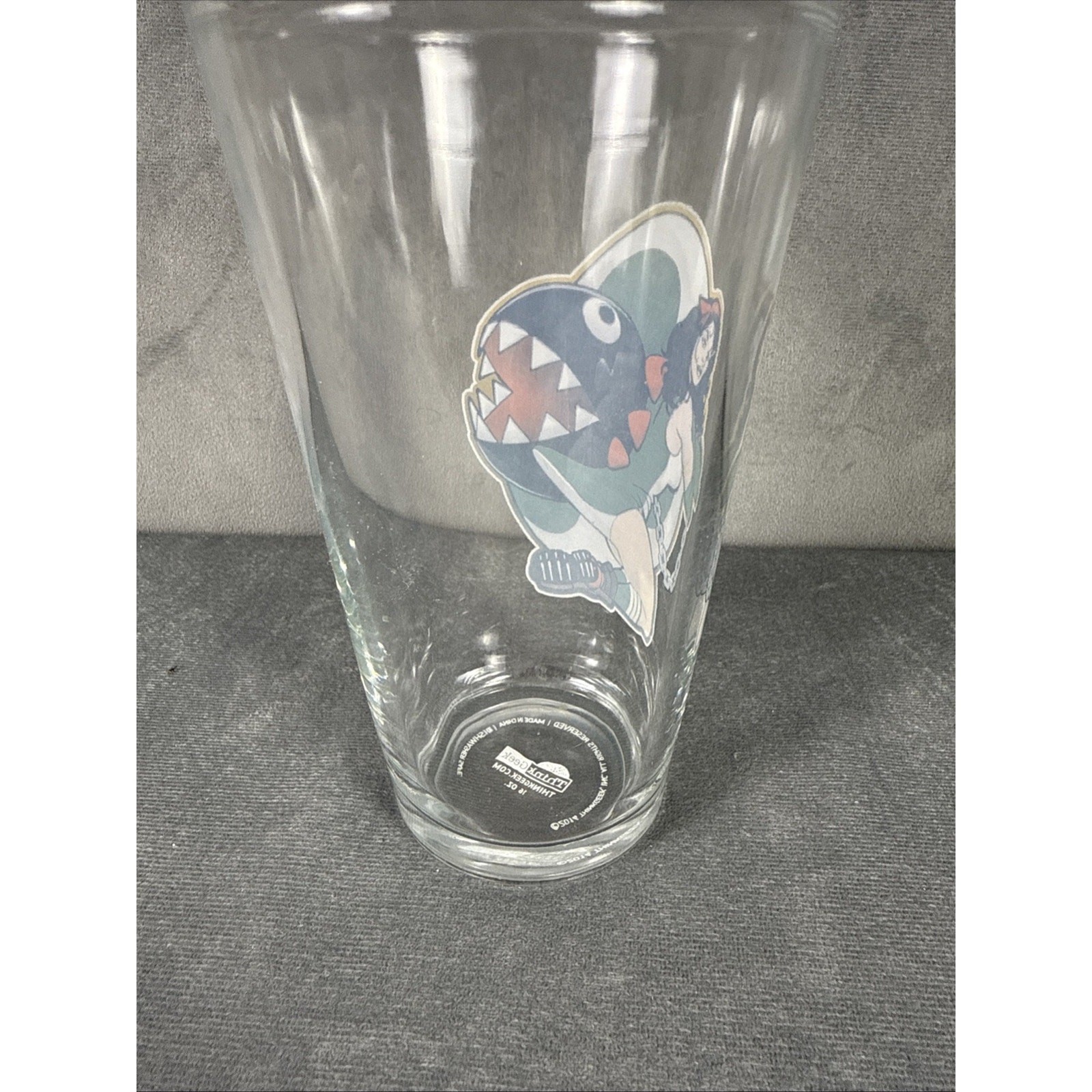Super Mario Bombshell Female Lady Yoshi Chain Chomp Gaming Think Geek Pint Glass