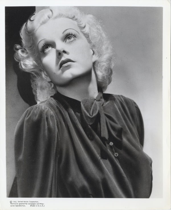 Jean Harlow 1930s Portrait by George Hurrell Vintage 8×10 Photo Blonde Bombshell