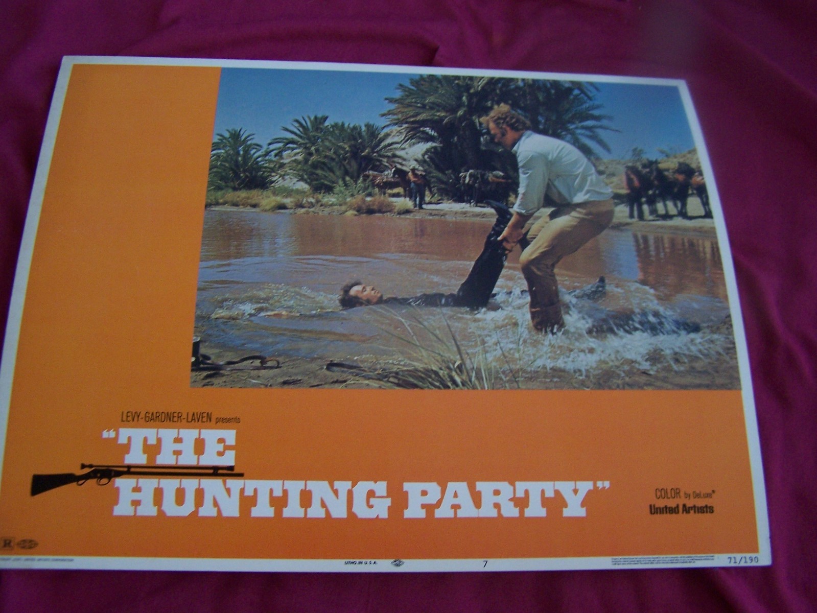 The Hunting Party 1971 Movie Poster Lobby Card #7 Action Drama Western C. Bergma