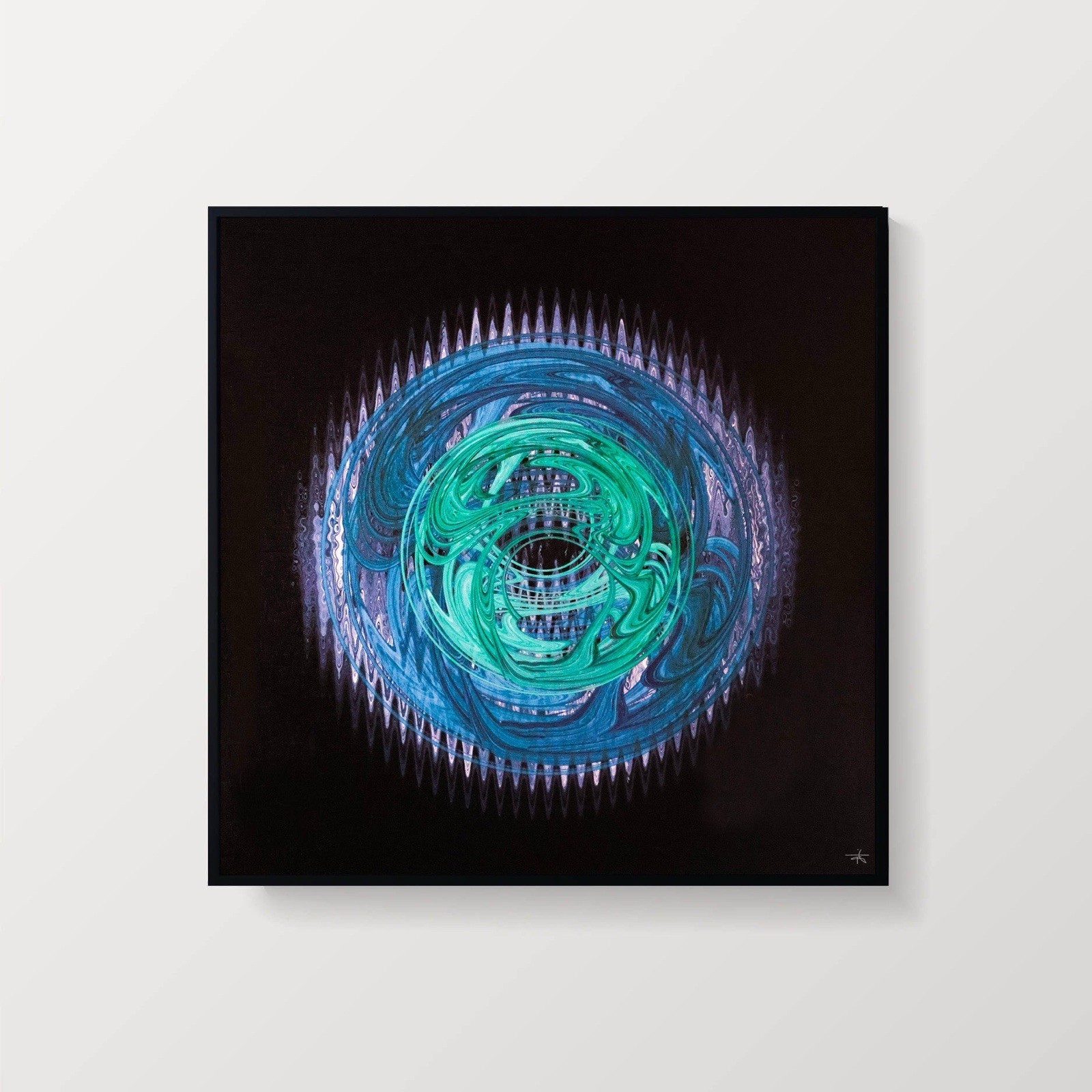 SIGNED Soundwaves Art — Depeche Mode Rush – Dave Gahan, Martin Gore Signed Print