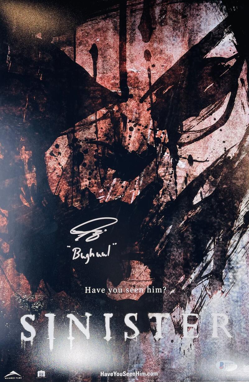 NICHOLAS KING SIGNED SINISTER 12X18 PHOTO MINI POSTER BUGHUUL JSA 587