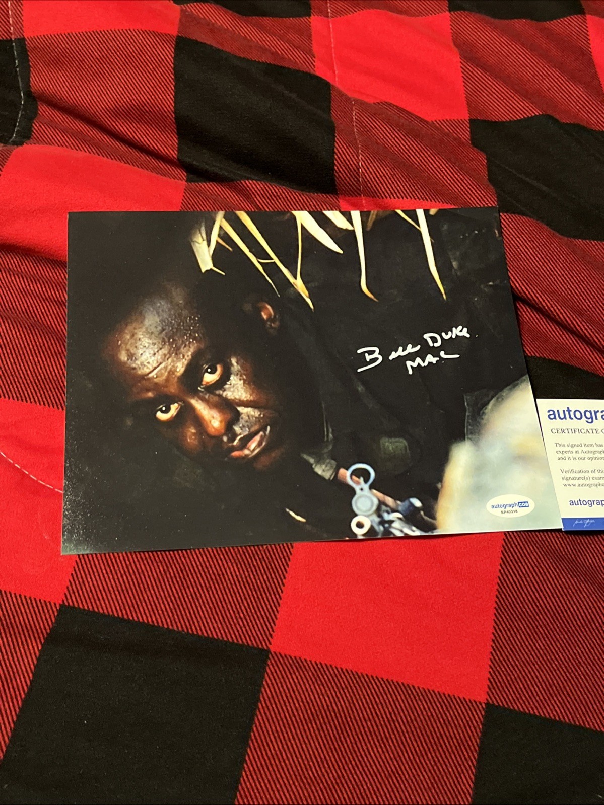 Bill Duke SIGNED AUTOGRAPHED Predator Commando Legend Actor Rare ACOA CERTIFIED