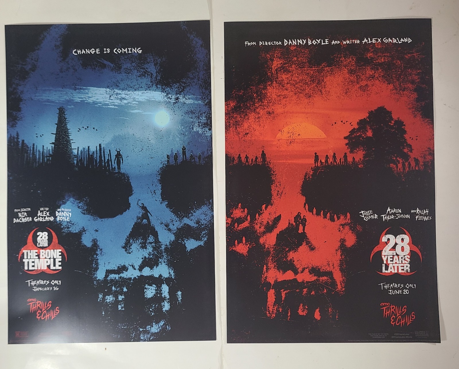 28 YEARS LATER & BONE TEMPLE AMC OPENING 17×11 ‘25 POSTER TAYLOR-JOHNSON MINT!