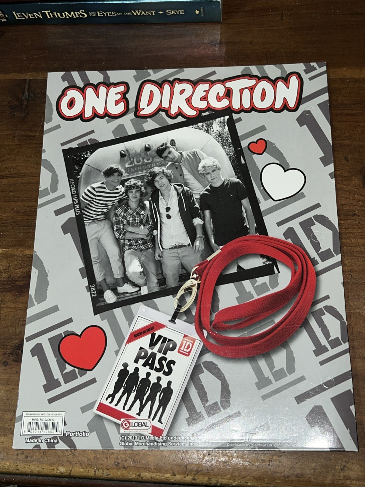 One Direction 1D NOS Folder VIP PASS Harry Styles Liam Louis Niall Zayn