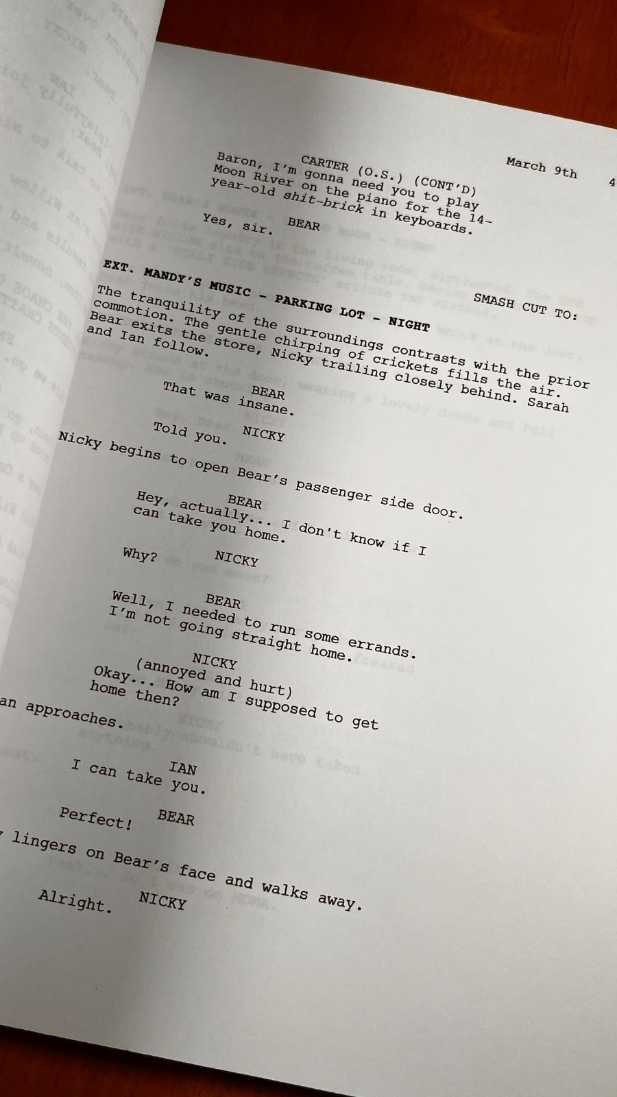 Obsession Script Signed- Autograph Reprints- Inde Navarrette- Horror