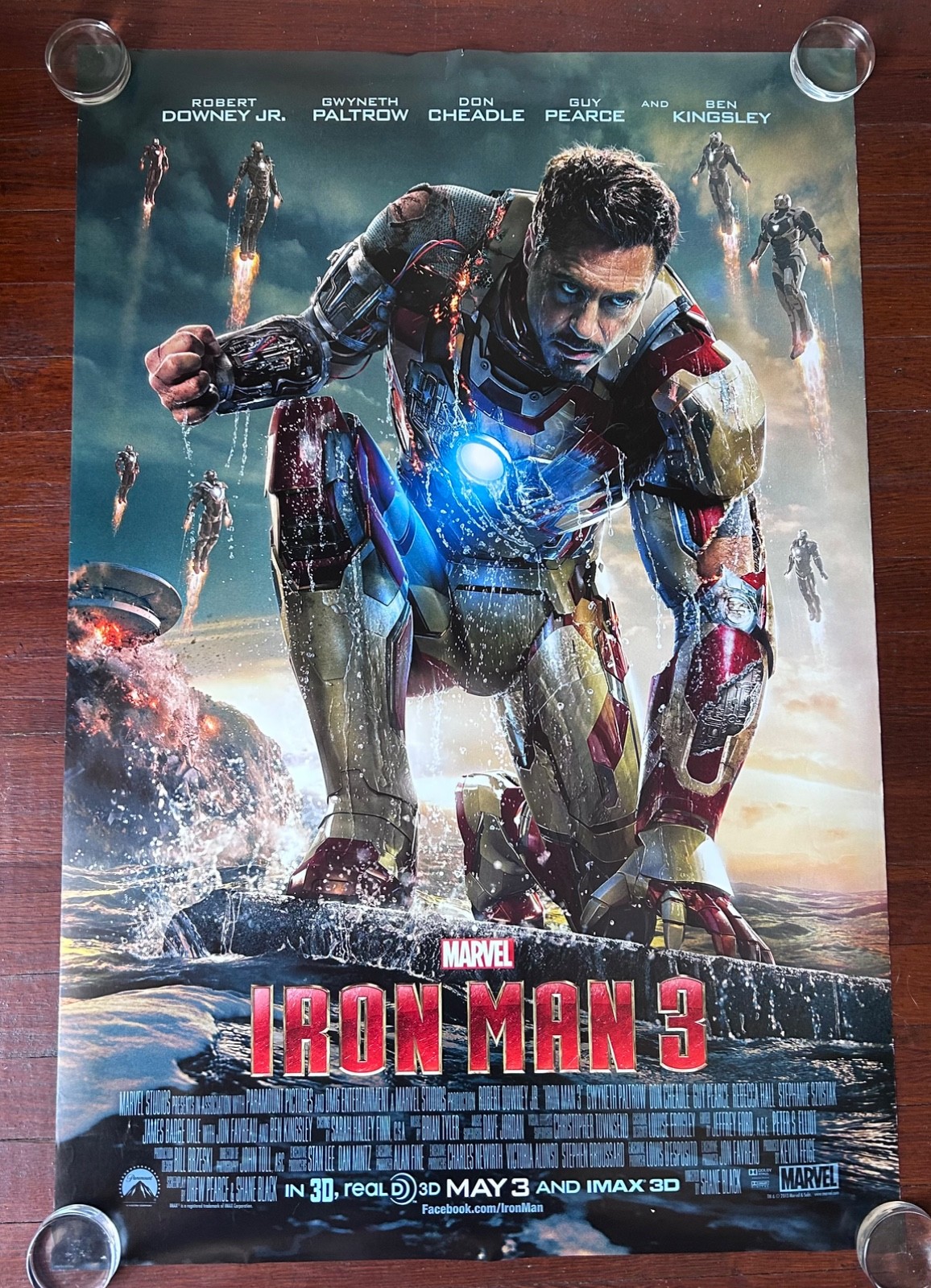 27×40 Marvel Iron Man 3 Original Theatrical Movie Poster