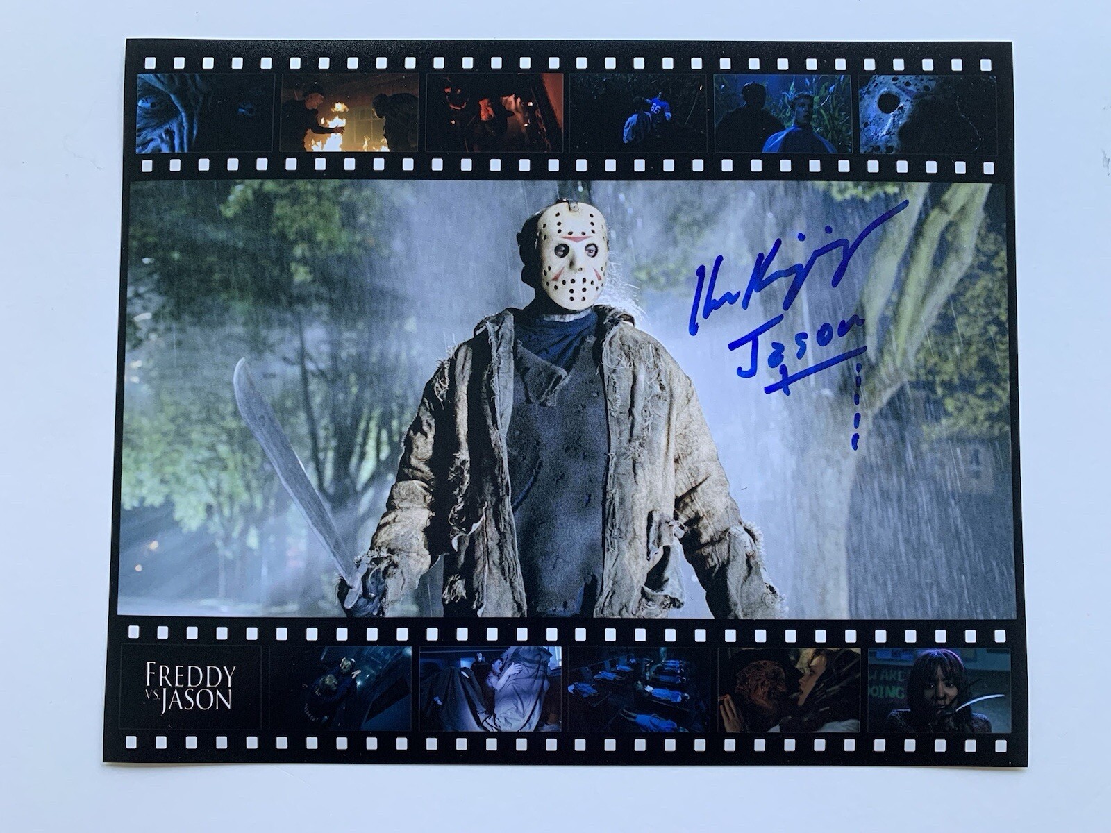 Ken Kirzinger Signed Jason Voorhees 8×10 Photo Freddy Vs Jason EXACT PROOF B