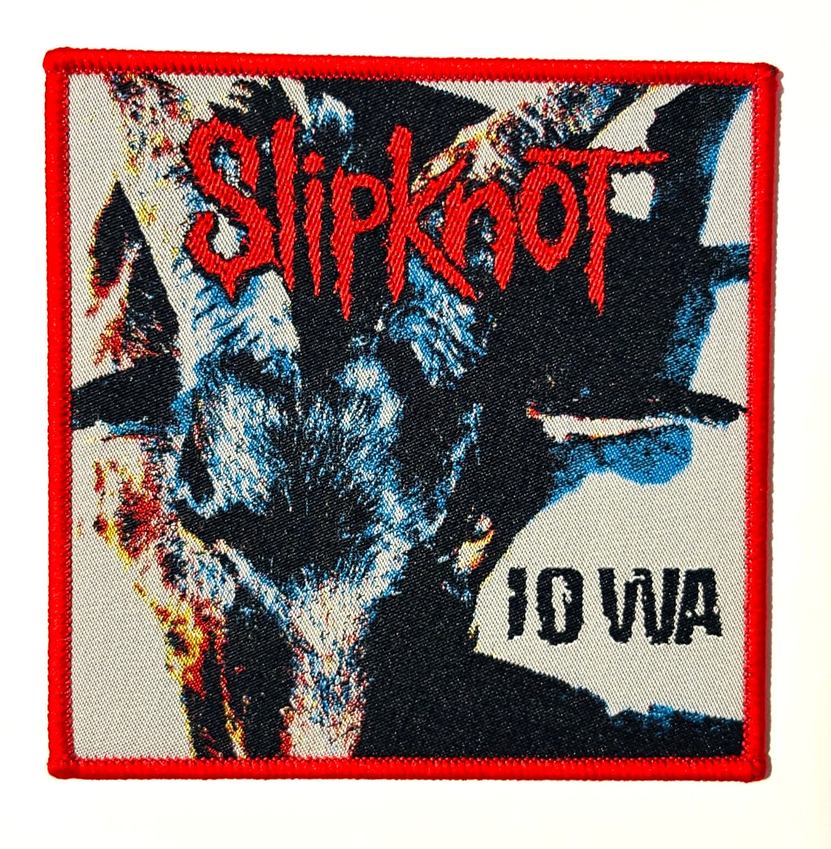 Slipknot – Iowa RED Border Officially Licensed WOVEN Patch SOLD OUT Direct