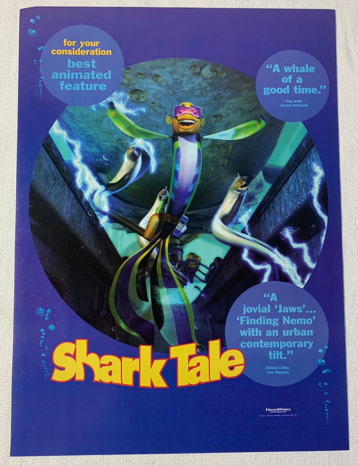 2004 movie industry trade ad ~ SHARK TALE Whale Of A Good Time