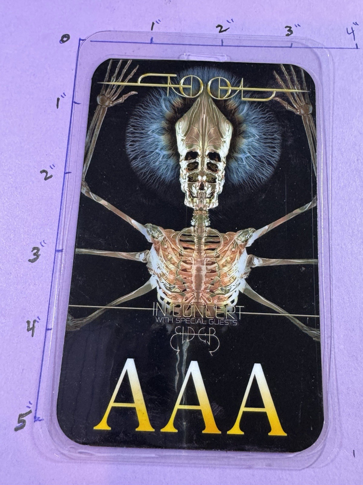 Tool 2024 Commemorative All Area Access Backstage Pass and lanyard