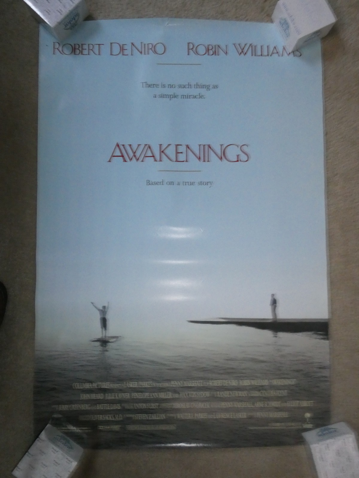 Vintage 1990 Original DS Movie Poster Awakenings 41×27″