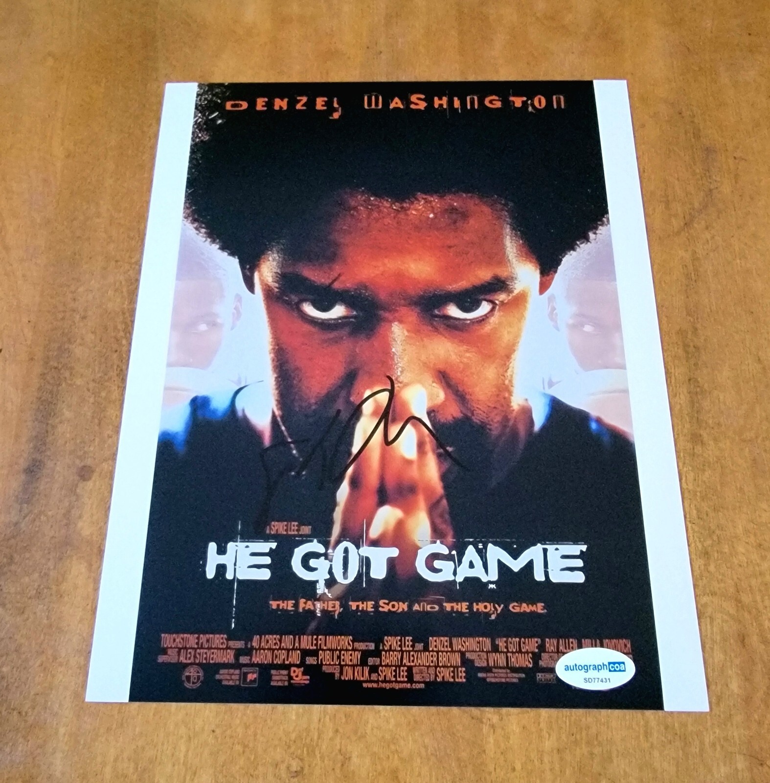 Spike Lee signed 8×10 Photo ACOA Autograph COA He Got Game