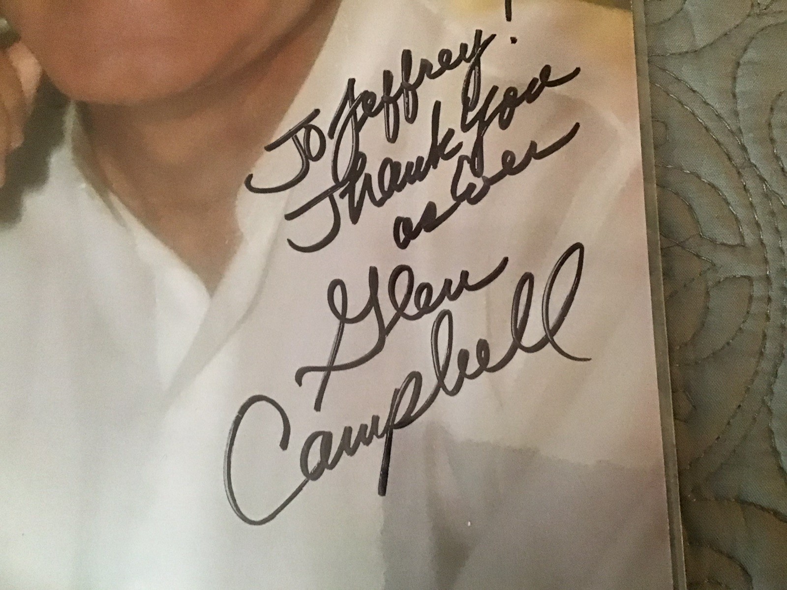 Entertainment Legends Autographed Glen Campbell Dick Van Dyke Tom Jones