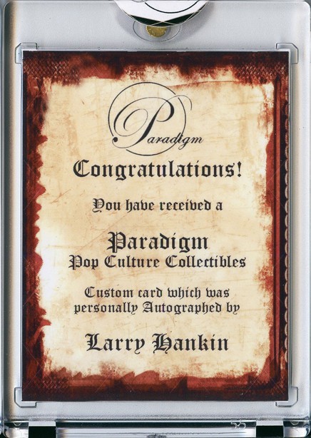 -BILLY MADISON- LARRY HANKIN Signed/Autograph/Auto Certified Movie Trading Card