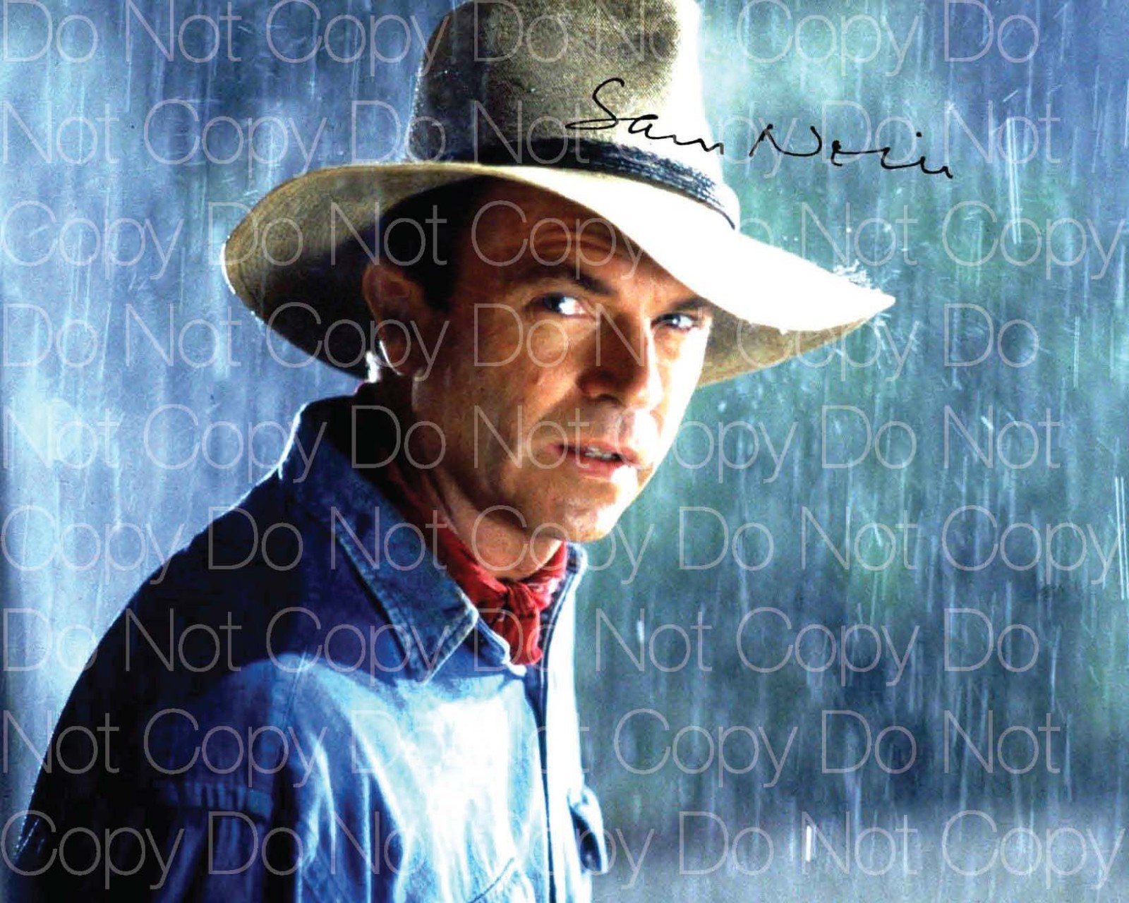 Jurrasic Park signed Sam Neil World 8X10 photo picture poster autograph RP 3