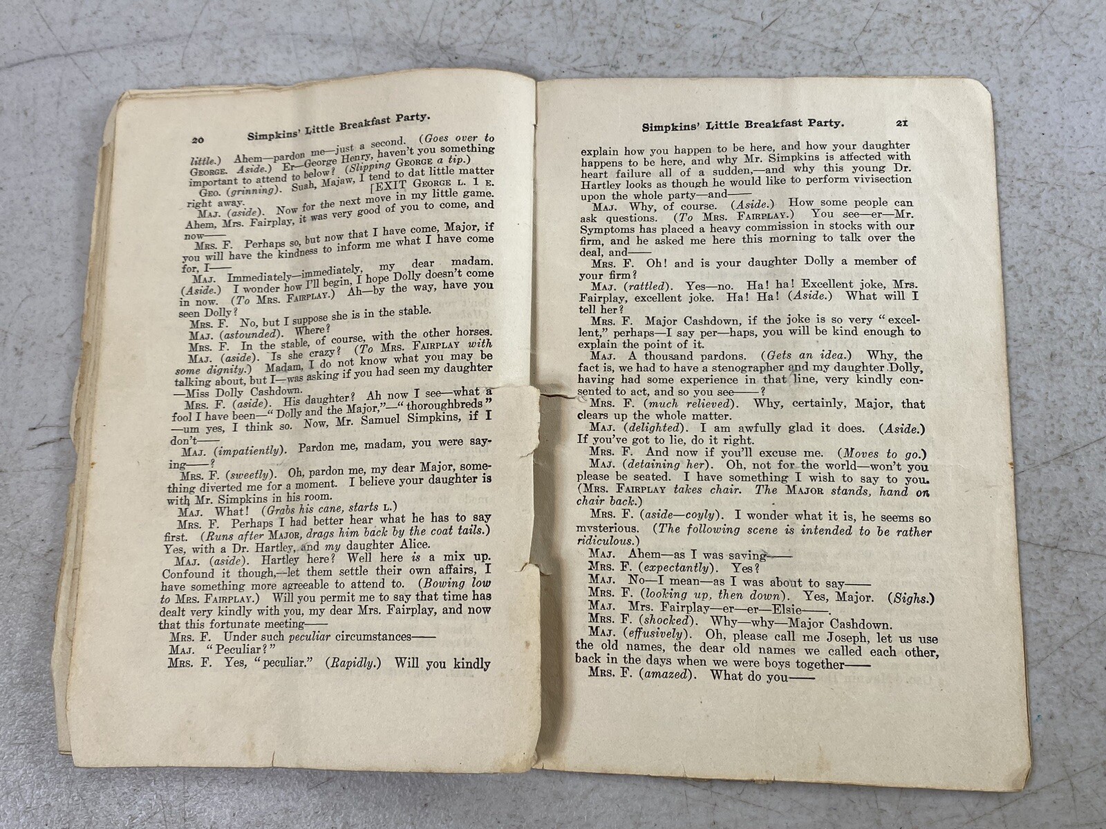 VA Education 1925 League Newspaper Eldridge Entertainment House Play Book 143F38