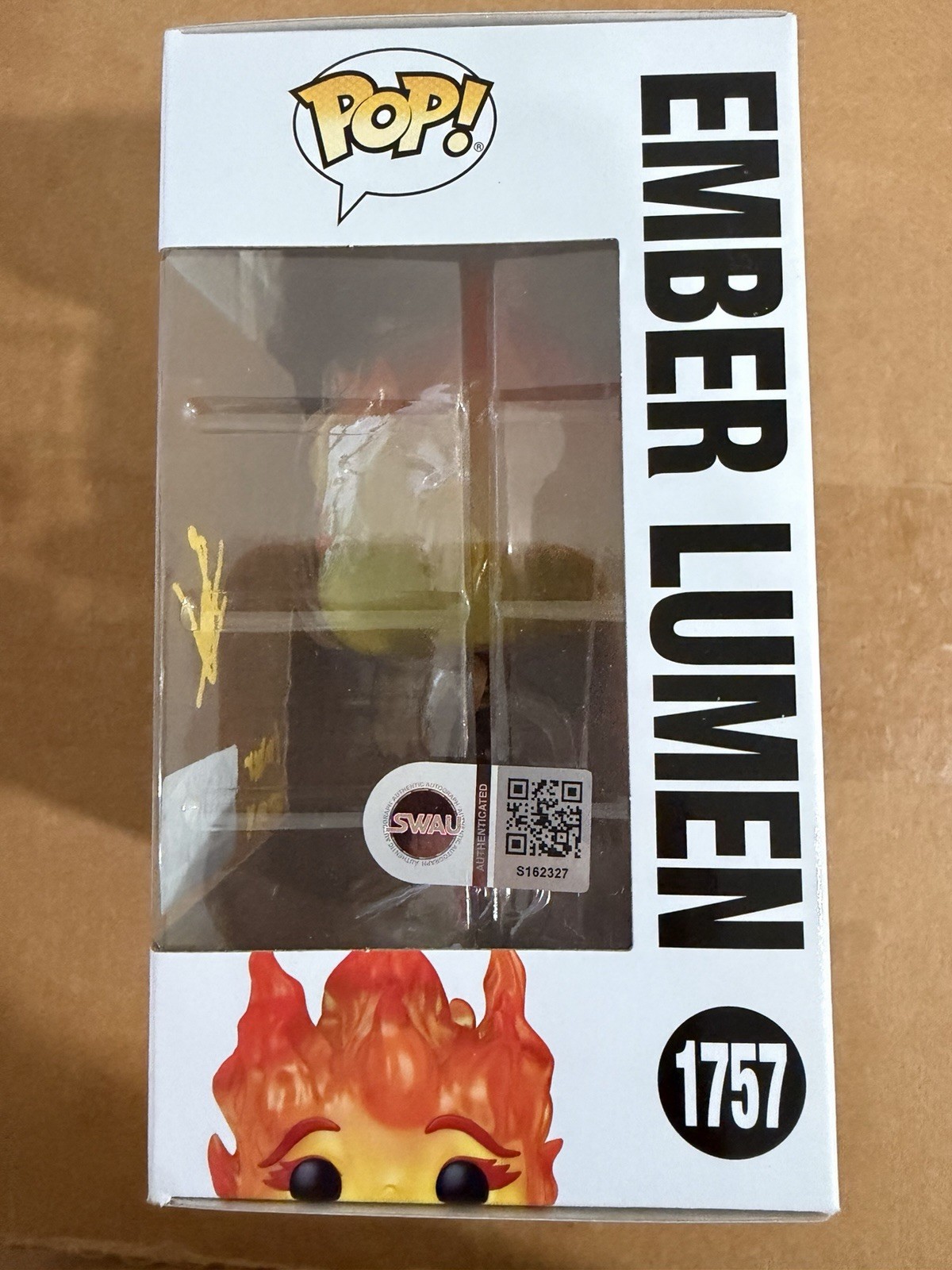 Leah Lewis Signed Ember Lumen Elemental Pixar Funko Autograph Proof SWAU COA