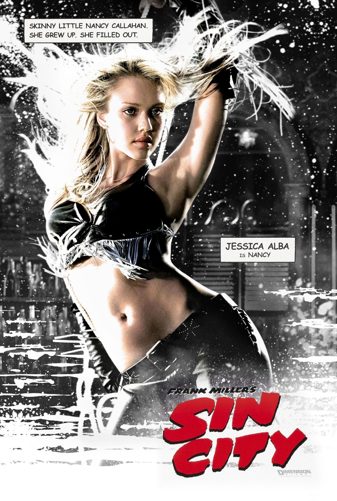 2005 Sin City Movie Poster 11X17 Bruce Willis Jessica Alba Rosario Dawson 🍿
