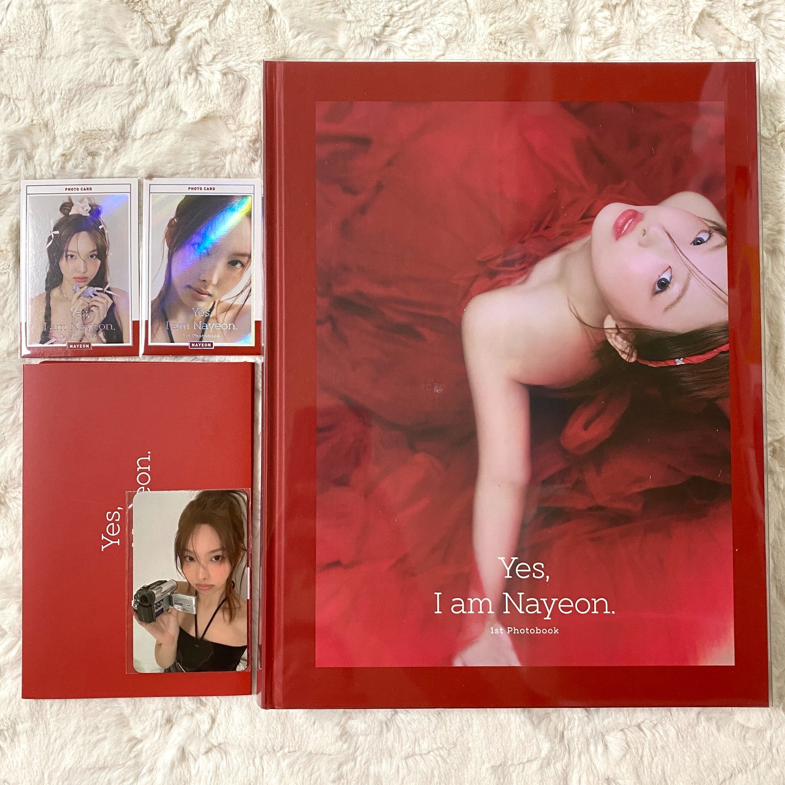 TWICE Nayeon YES, I AM NAYEON Burgundy Ver Photobook Postcard POB Photocard Set