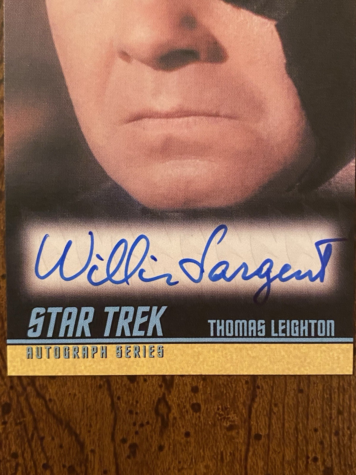 William Sargent Signed Autographed Star Trek Trading Card Rittenhouse