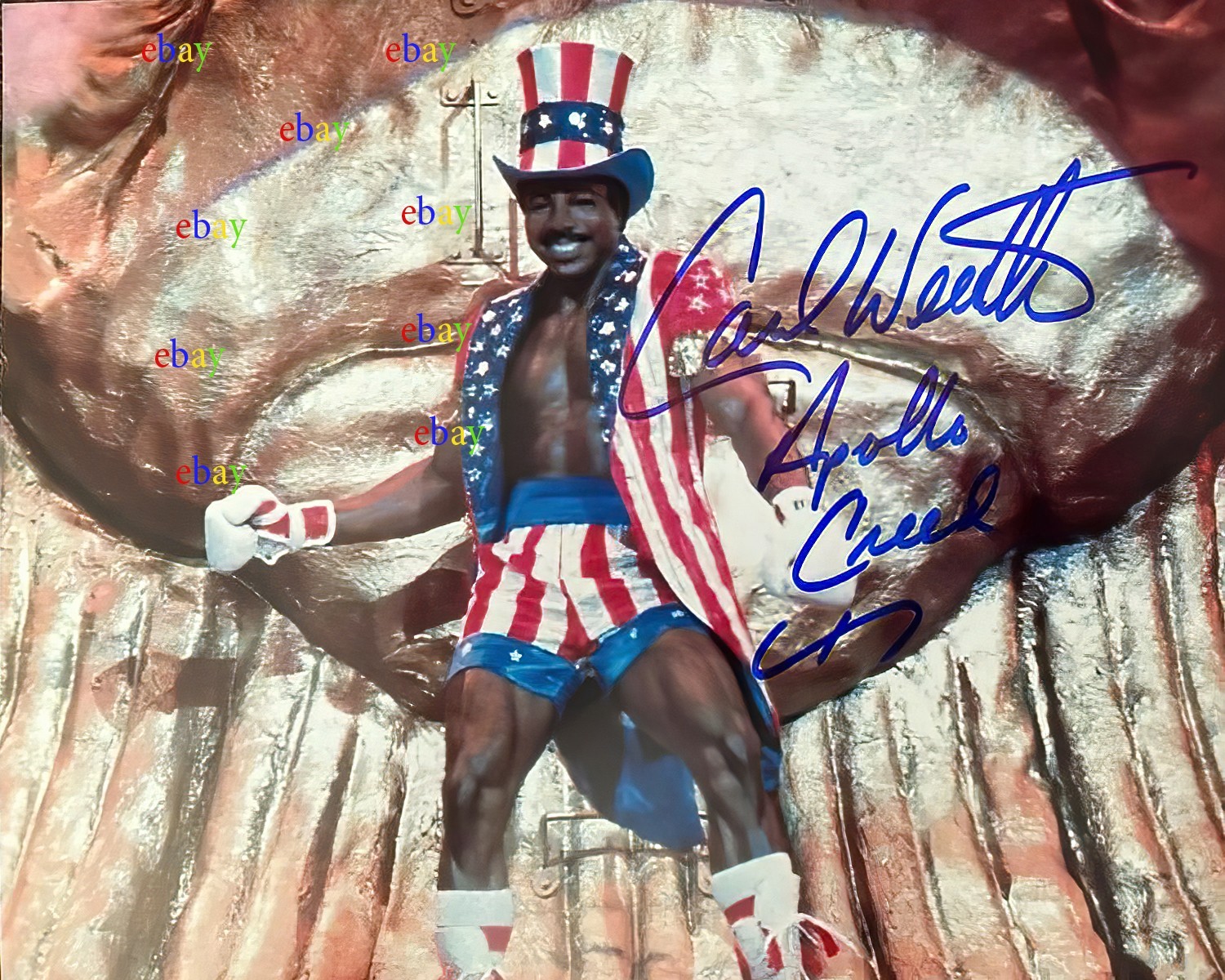 Carl Weathers Rocky Apollo Creed Autographed Signed 8×10 Photo Reprint