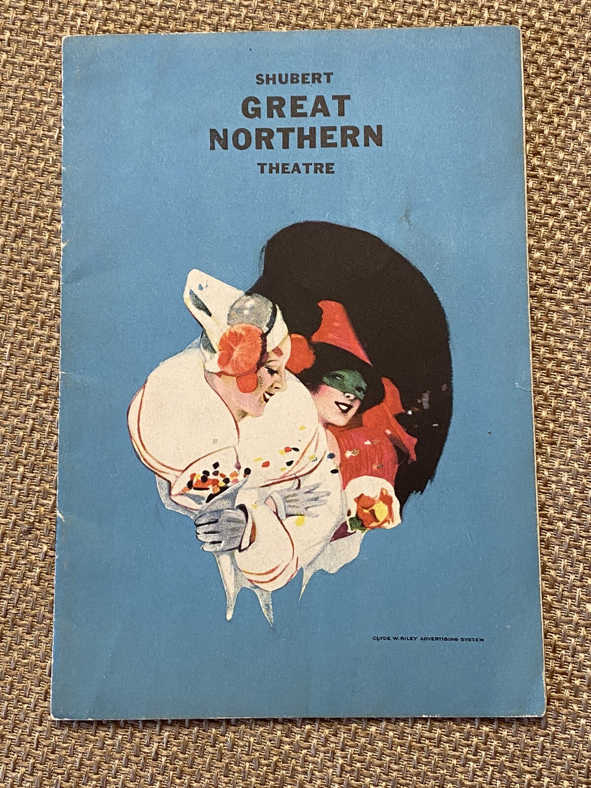 Antique THEATRE Program CHRISTMAS 1925 ART DECO Playgoer CHICAGO Great Northern