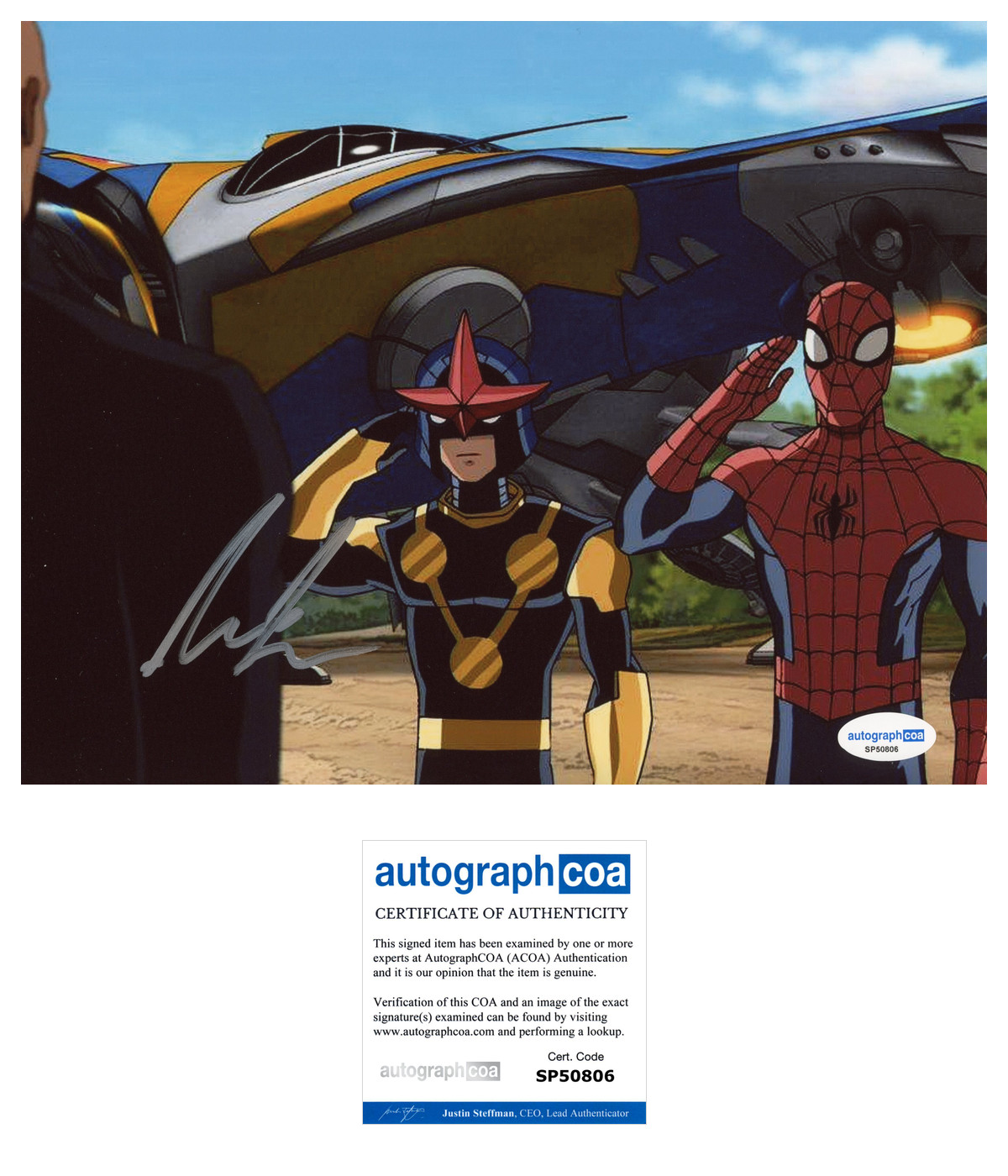 Logan Miller ‘Ultimate Spider-Man’ Signed 8×10 Photo ‘Sam Alexander’ ACOA