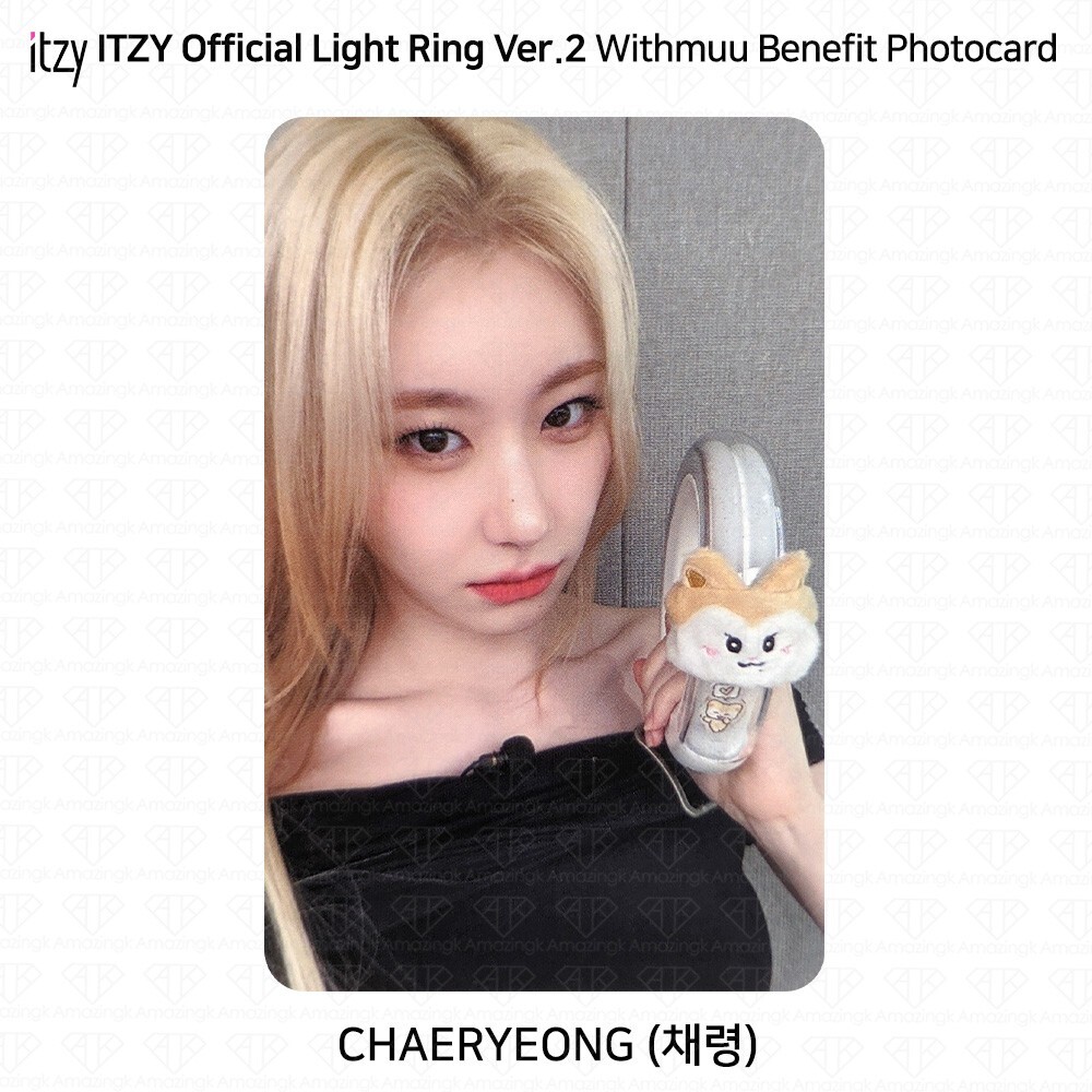 ITZY Official Light Ring Ver 2 WIthmuu Benefit Photocard KPOP K-POP YEJI RYUJIN