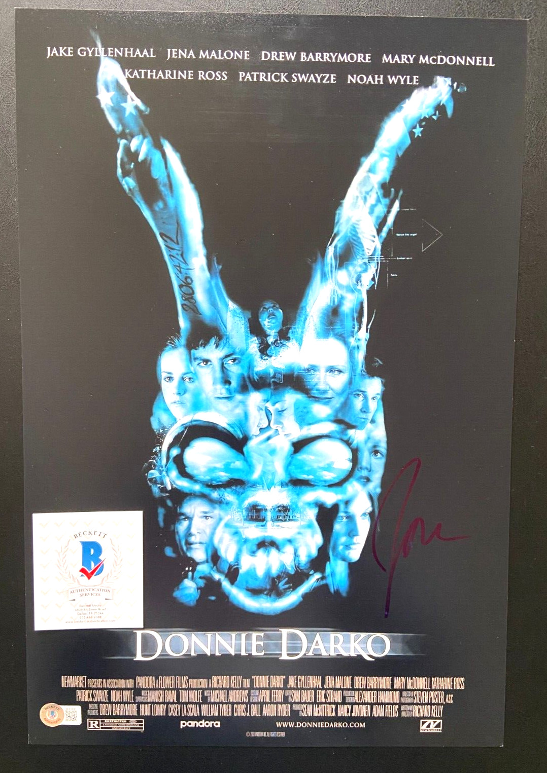 JENA MALONE SIGNED DONNIE DARKO 12X18 MOVIE POSTER PHOTO GRETCHEN ROSS BAS