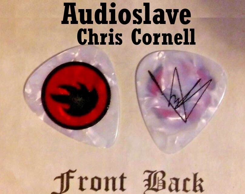 1 (ONE) audioslave Classic Rock 1990s band signature guitar pick (BG-B5)v