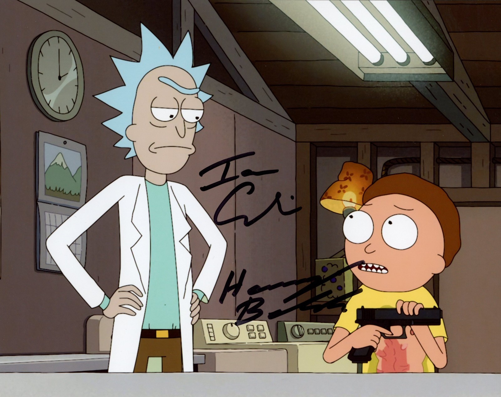 Rick and Morty 8×10 Photo Signed Cardoni, Belden JSA Certified Autograph