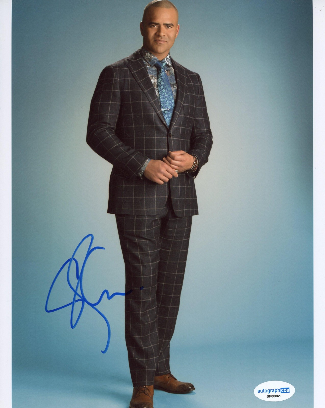 Christopher Jackson “Bull” AUTOGRAPH Signed ‘Chunk Palmer’ 8×10 Photo ACOA