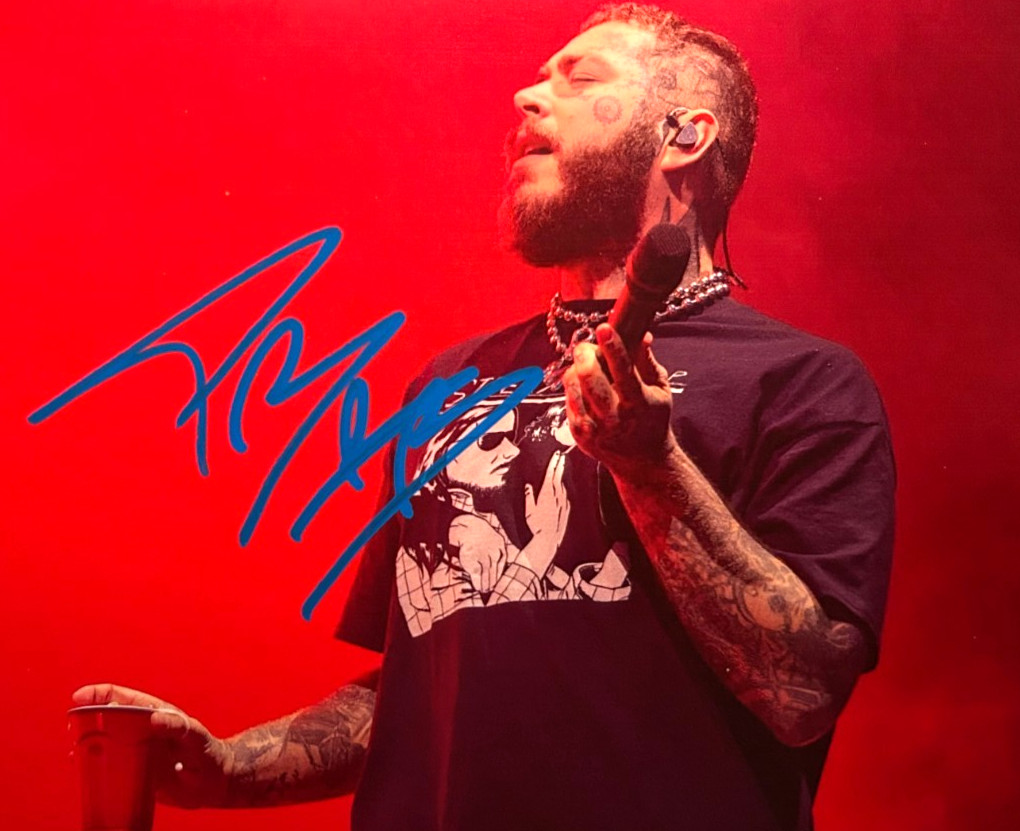POST MALONE Signed 7×5″ Authentic Original Autograph GENUINE w/COA