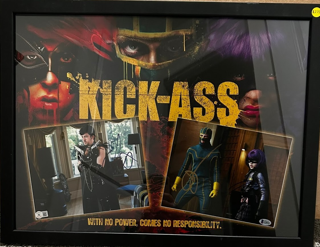Kick-Ass Triple Signed by Hit-Girl & Kick-Ass + Red Mist Custom Matte 18×24